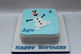 olaf frozen birthday cake